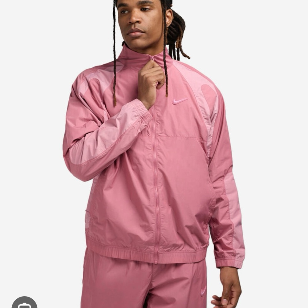 Nike X NOCTA Drake Northstar Nylon Track Jacket Mens L Desert Berry - Picture 3 of 6